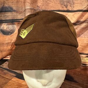 Austin Clothing Co. Hat Women's Brown OSFA Military Cadet Satin Lined
